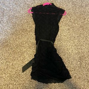 Black lace dress